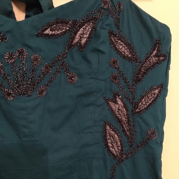 Free People Leaf Motif Dress size 2 - Picture 2 of 5